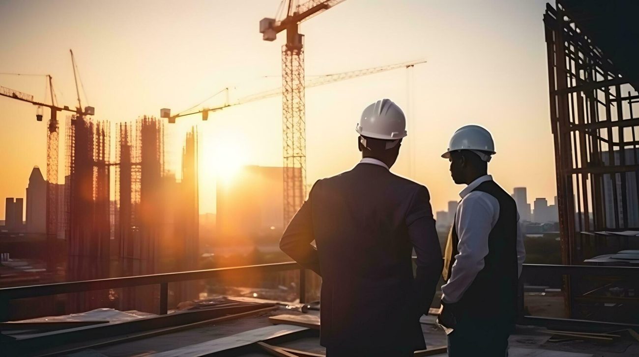 business-man-construction-engineers-supervising-progress-of-construction-project-at-construction-site-ai-generate-free-photo